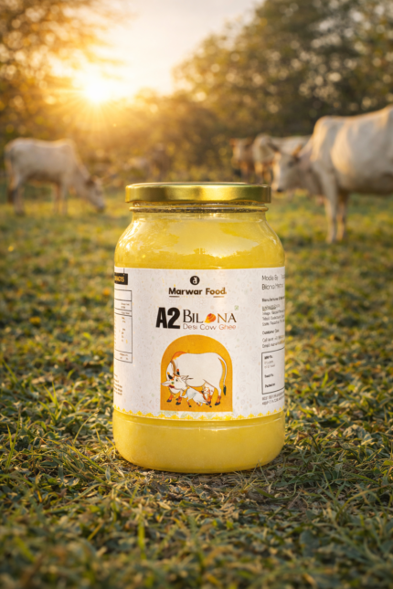 Marwar Foods A2 Bilona Desi Cow Ghee (Vedic Method) 5OOgm
